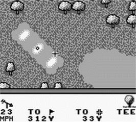 In game image of PGA European Tour on the Nintendo Game Boy.