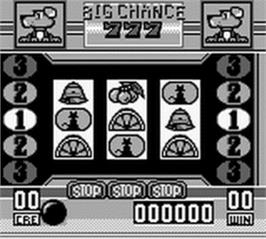 In game image of Pachi-slot World Cup '94 on the Nintendo Game Boy.