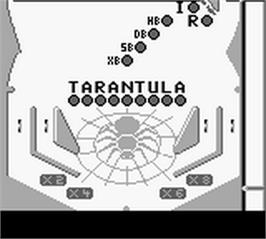In game image of Pinball Mania on the Nintendo Game Boy.
