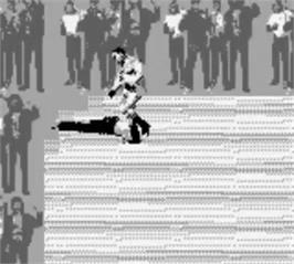 In game image of Pit-fighter on the Nintendo Game Boy.