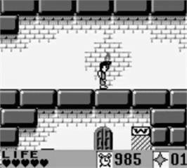 In game image of Real Ghostbusters, The on the Nintendo Game Boy.