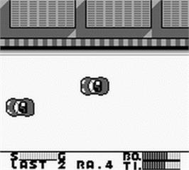 In game image of Roadster on the Nintendo Game Boy.