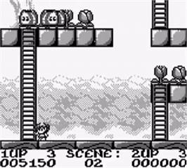 In game image of Rod Land on the Nintendo Game Boy.
