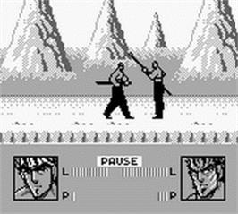 In game image of Sakigake Otokojuku: Meioto Kessen on the Nintendo Game Boy.