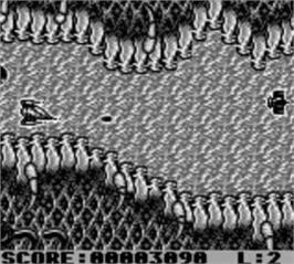 In game image of StarHawk on the Nintendo Game Boy.