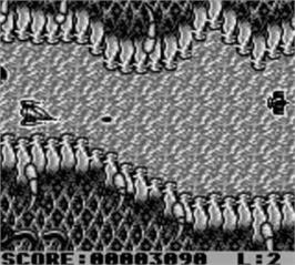 In game image of Star Hawk on the Nintendo Game Boy.