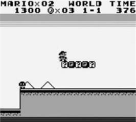 In game image of Super Mario Land on the Nintendo Game Boy.