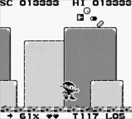 In game image of Zool on the Nintendo Game Boy.