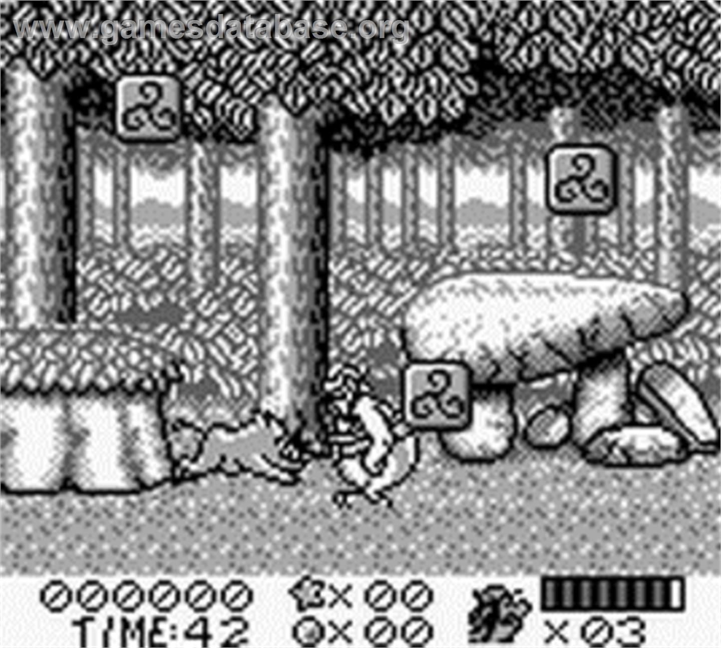 Astérix And Obélix - Nintendo Game Boy - Artwork - In Game