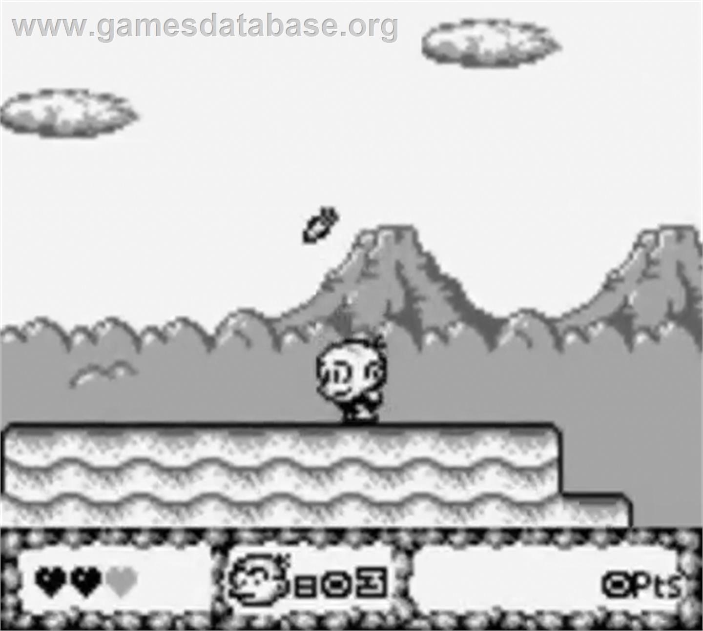 Bonk's Adventure - Nintendo Game Boy - Artwork - In Game