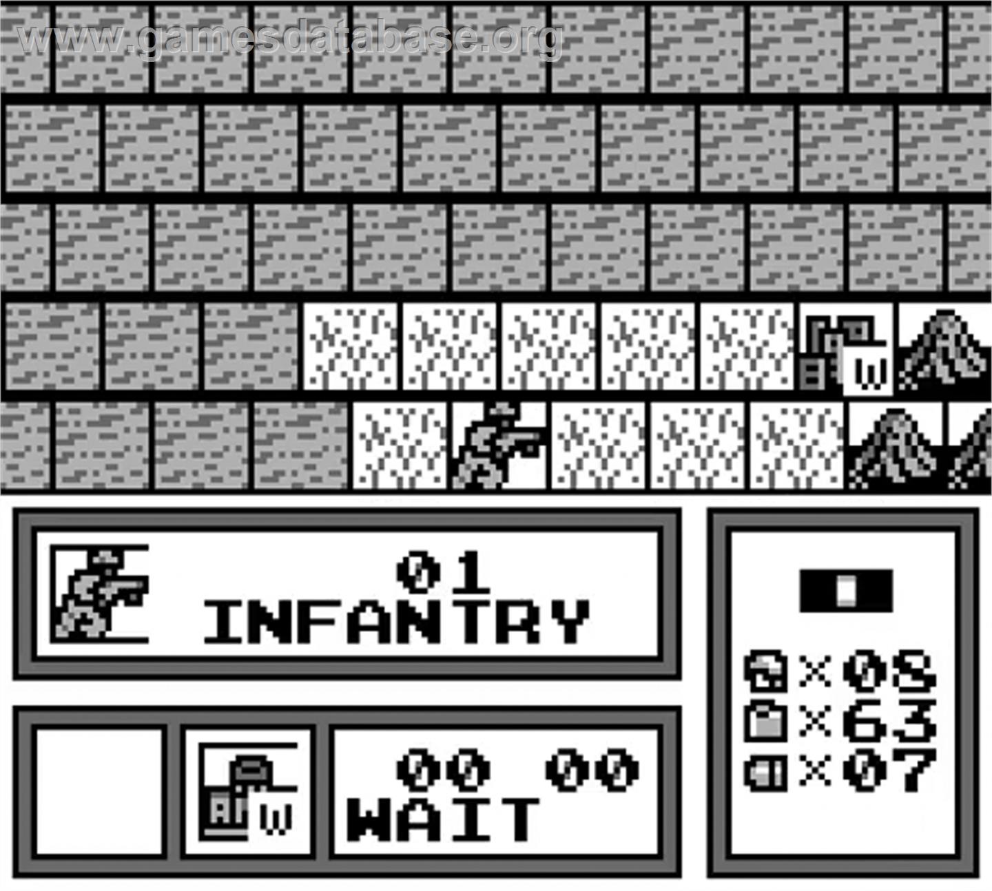 Daisenryaku - Nintendo Game Boy - Artwork - In Game
