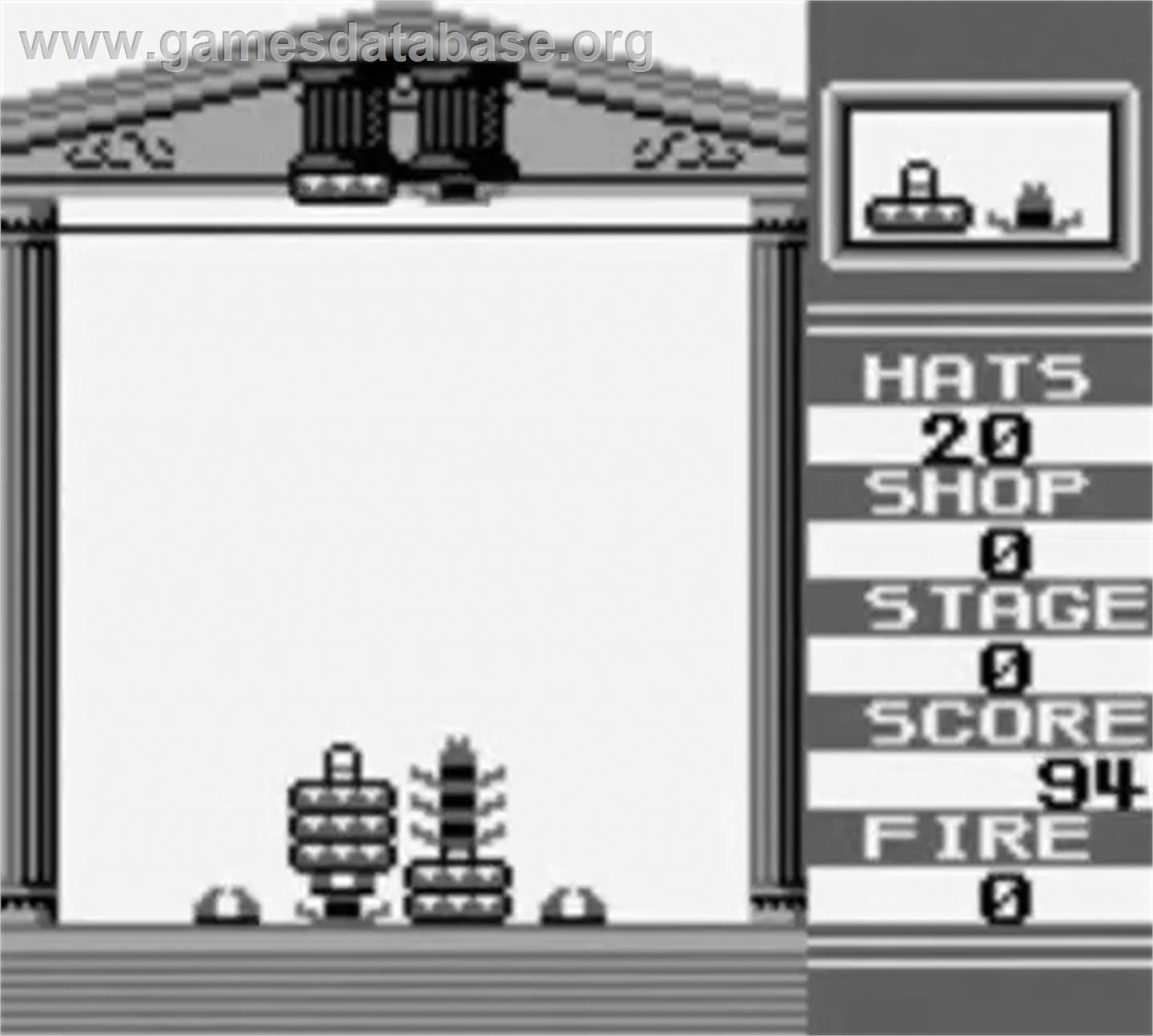 Hatris - Nintendo Game Boy - Artwork - In Game