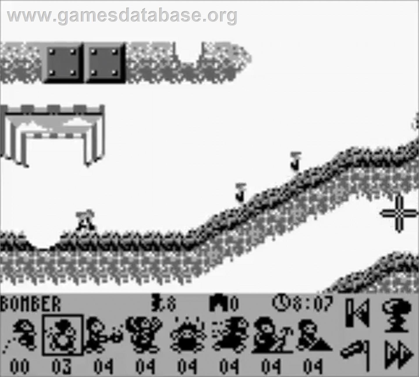 Lemmings 2: The Tribes - Nintendo Game Boy - Artwork - In Game