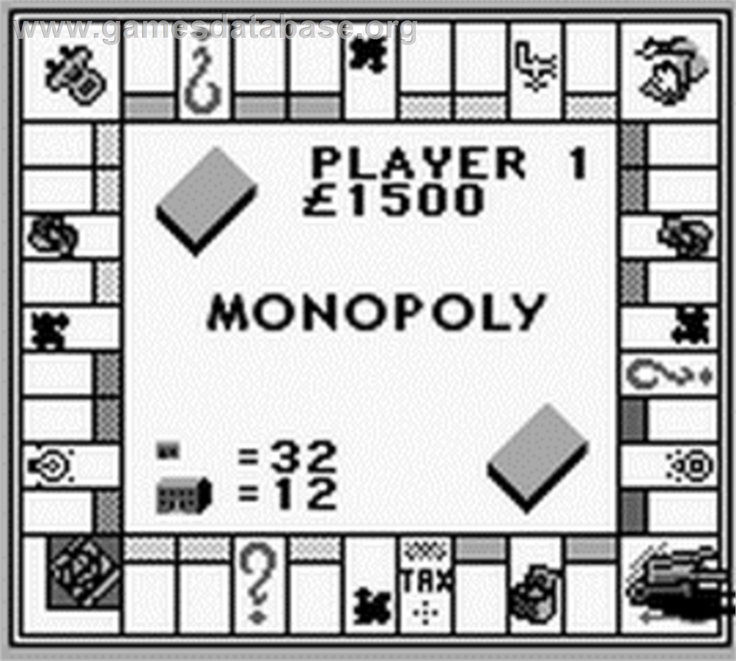 Monopoly - Nintendo Game Boy - Artwork - In Game