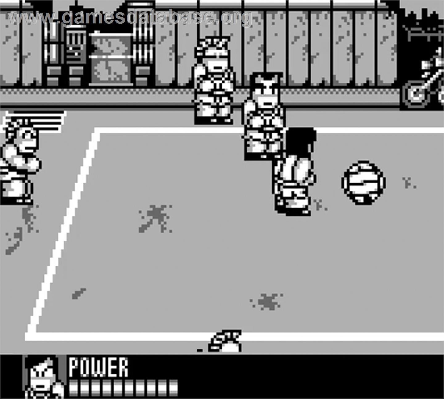 Nekketsu Koukou Dodgeball-bu - Kyouteki! Dodge Soldier No Maki - Nintendo Game Boy - Artwork - In Game