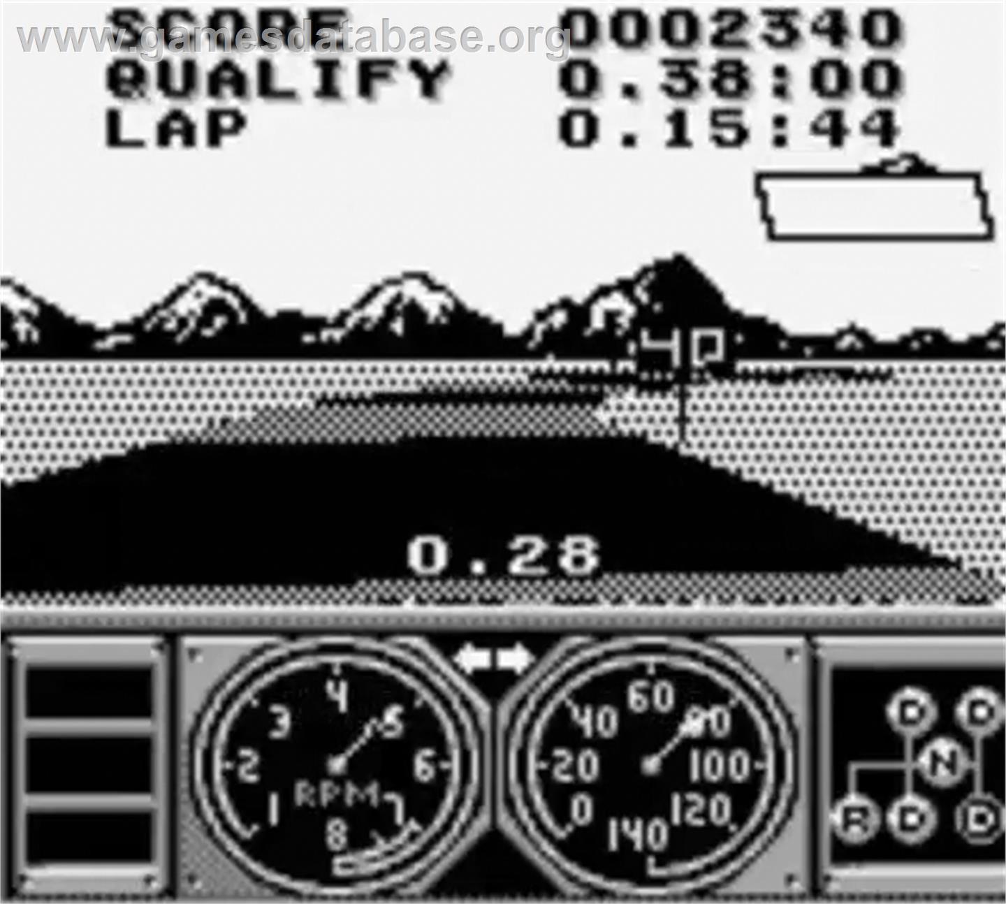 Race Drivin' - Nintendo Game Boy - Artwork - In Game