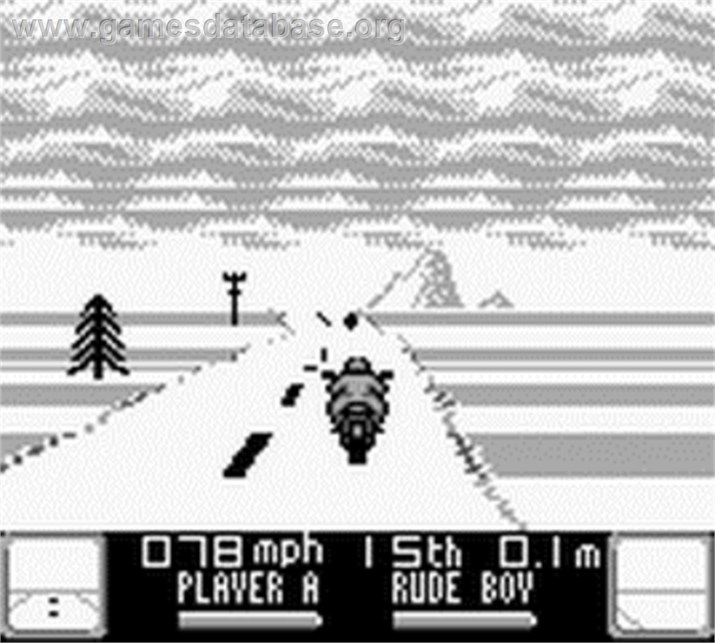 Road Rash - Nintendo Game Boy - Artwork - In Game