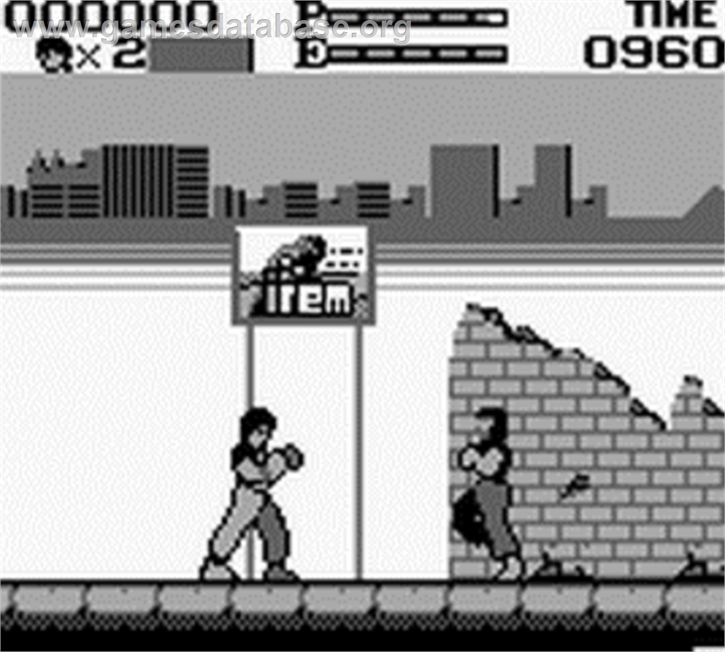 Spartan X - Nintendo Game Boy - Artwork - In Game