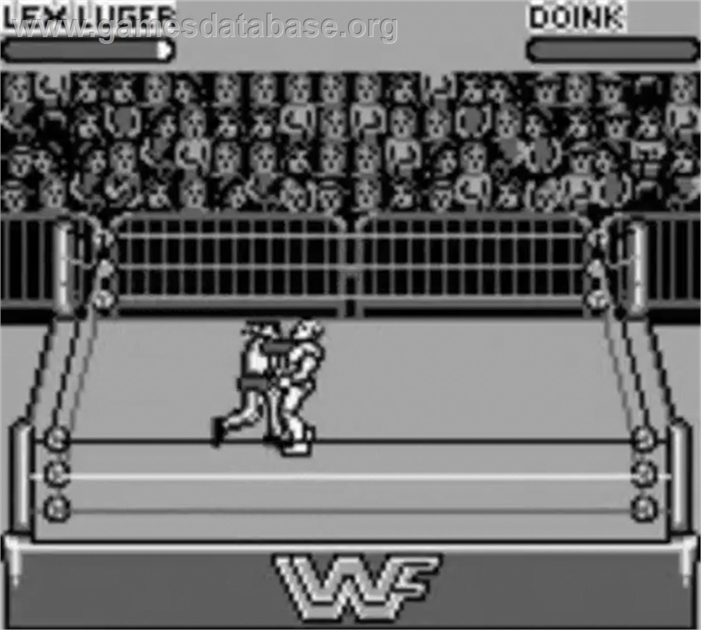 Wwf Raw - Nintendo Game Boy - Artwork - In Game