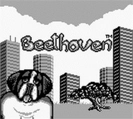 Title screen of Beethoven on the Nintendo Game Boy.