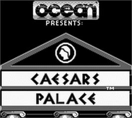 Title screen of Caesars Palace on the Nintendo Game Boy.