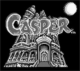 Title screen of Casper on the Nintendo Game Boy.