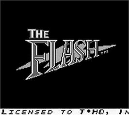 Title screen of Flash, The on the Nintendo Game Boy.