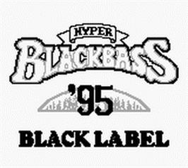 Title screen of Hyper Black Bass '95 on the Nintendo Game Boy.