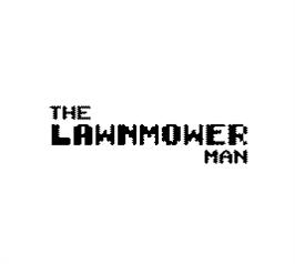 Title screen of Lawnmower Man, The on the Nintendo Game Boy.