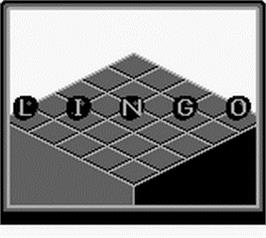 Title screen of Lingo on the Nintendo Game Boy.