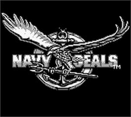 Title screen of Navy Seals on the Nintendo Game Boy.