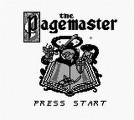 Title screen of Pagemaster, The on the Nintendo Game Boy.
