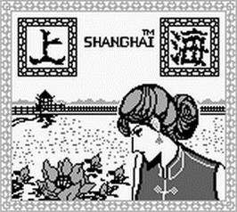 Title screen of Shanghai on the Nintendo Game Boy.