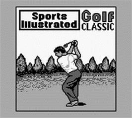 Title screen of Sports Illustrated - Golf Classic on the Nintendo Game Boy.
