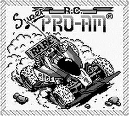 Title screen of Super R.C. Pro-Am on the Nintendo Game Boy.