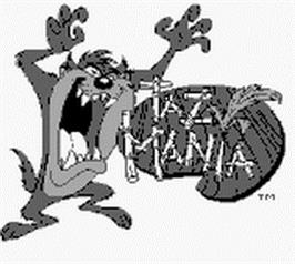 Title screen of Taz-Mania on the Nintendo Game Boy.