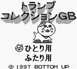 Title screen of Trump Collection Gb on the Nintendo Game Boy.