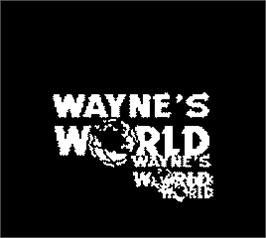 Title screen of Wayne's World on the Nintendo Game Boy.