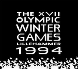 Title screen of Xvii Olympic Winter Games, The - Lillehammer 1994 on the Nintendo Game Boy.