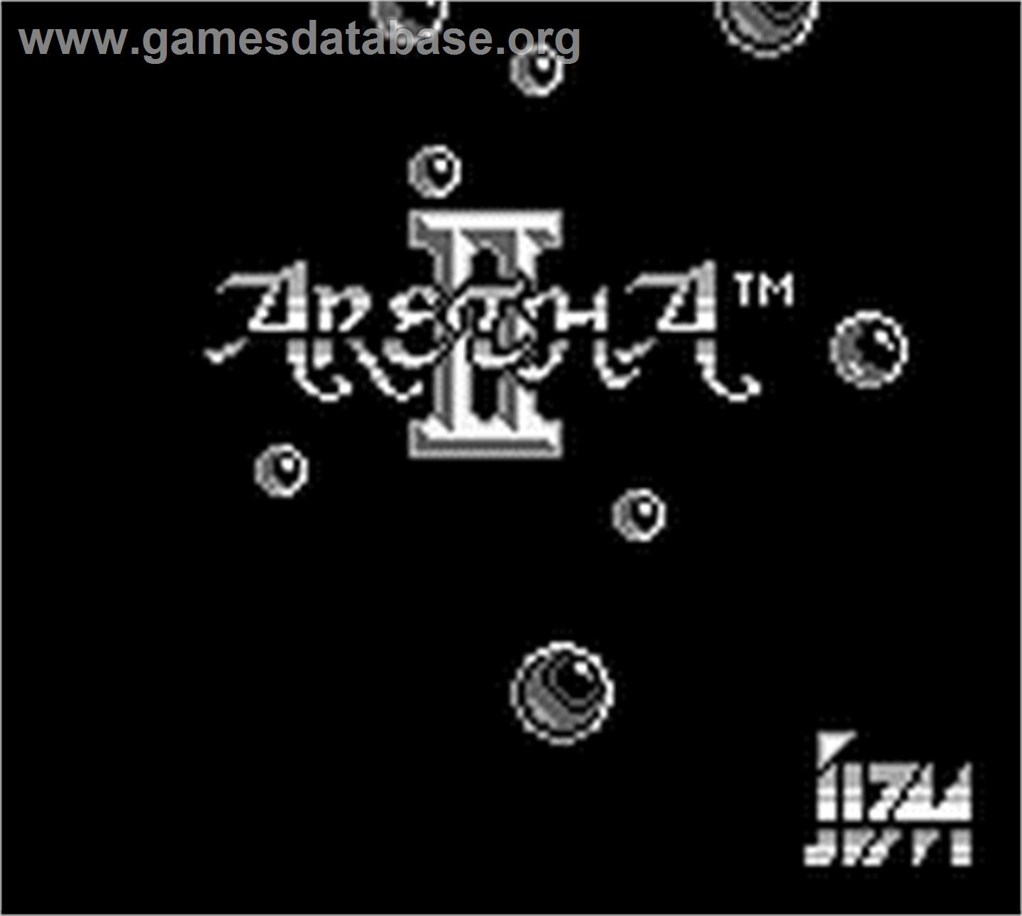 Aretha 2 - Nintendo Game Boy - Artwork - Title Screen