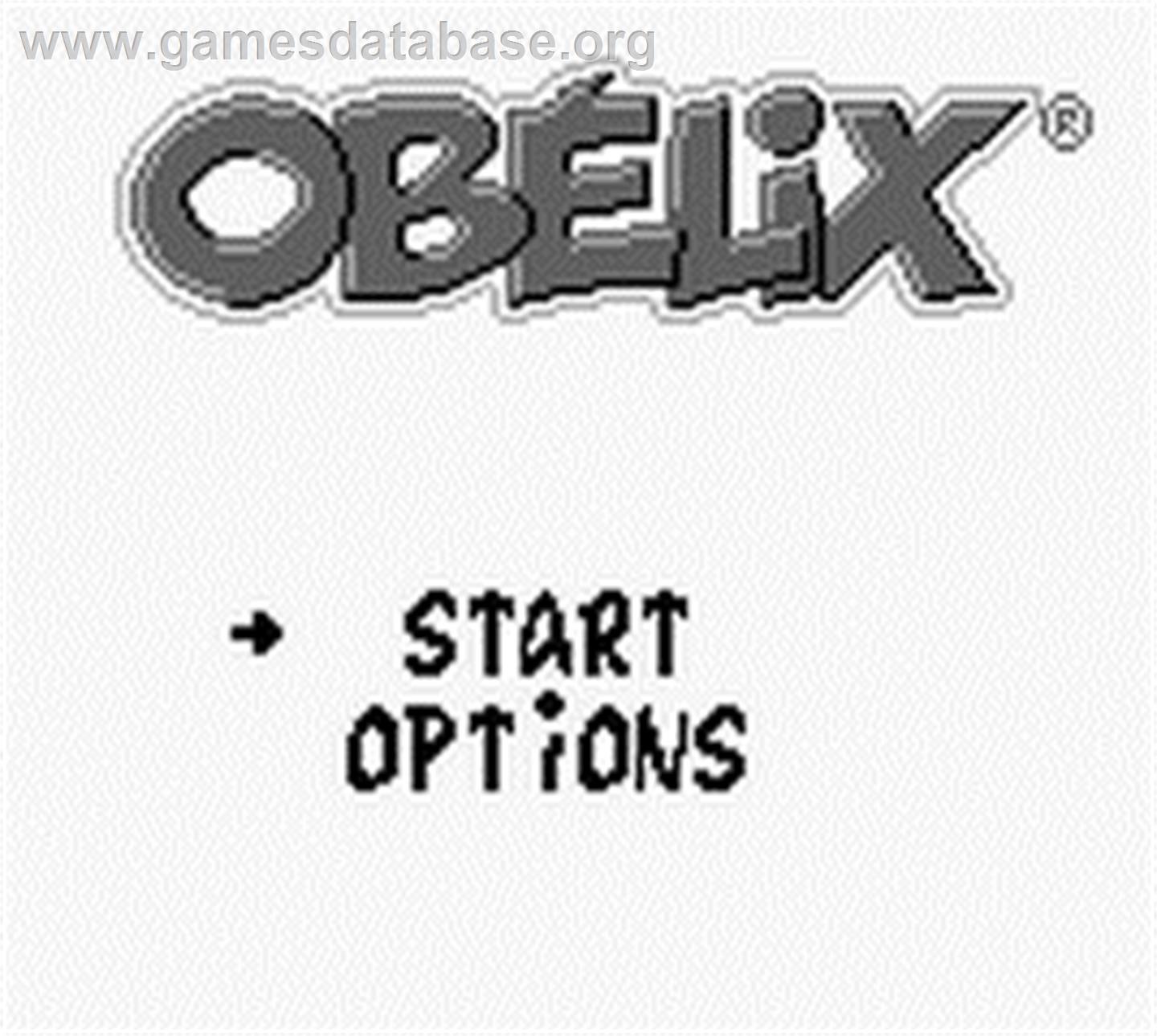 Astérix And Obélix - Nintendo Game Boy - Artwork - Title Screen
