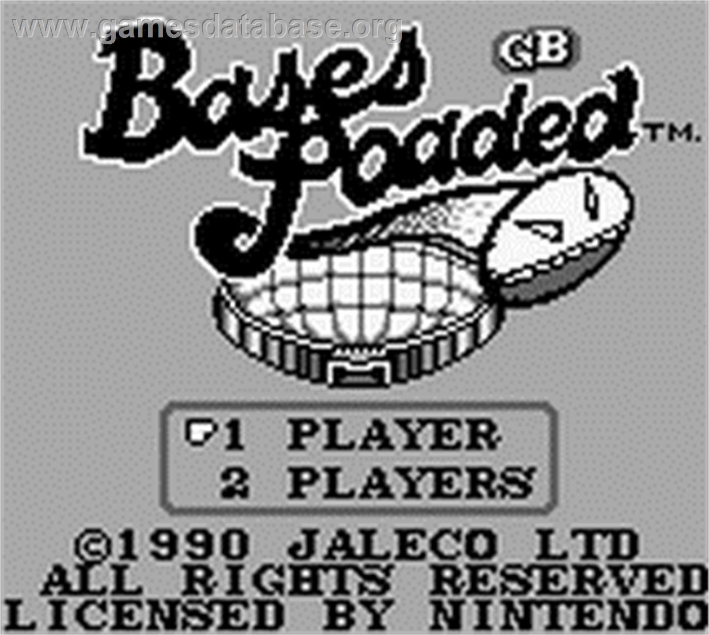 Bases Loaded - Nintendo Game Boy - Artwork - Title Screen