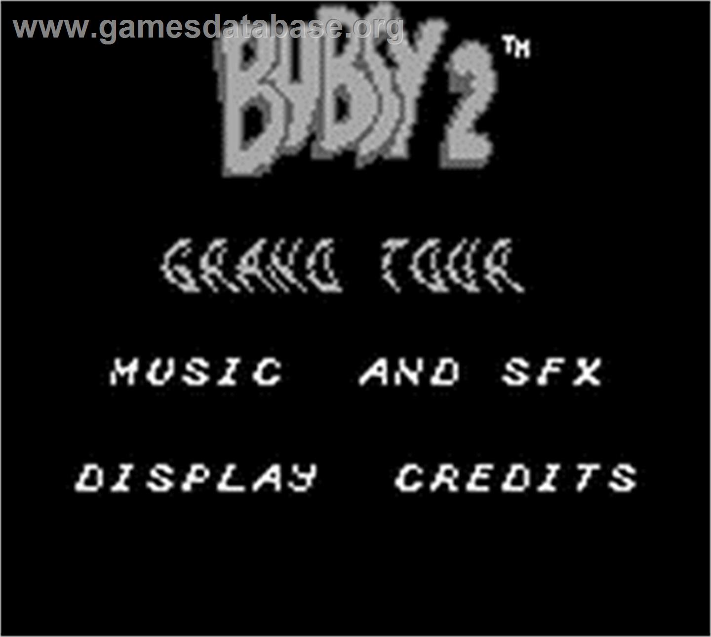 Bubsy 2 - Nintendo Game Boy - Artwork - Title Screen
