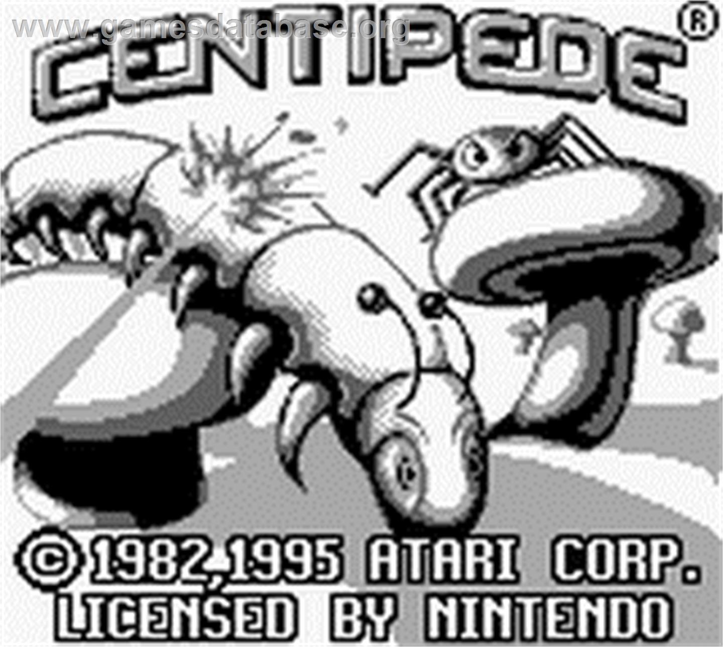 Centipede - Nintendo Game Boy - Artwork - Title Screen