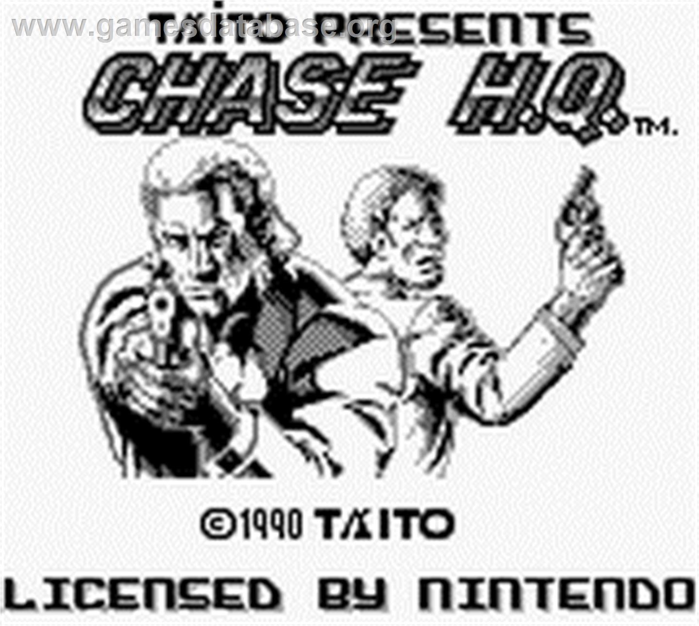 Chase H.q. - Nintendo Game Boy - Artwork - Title Screen