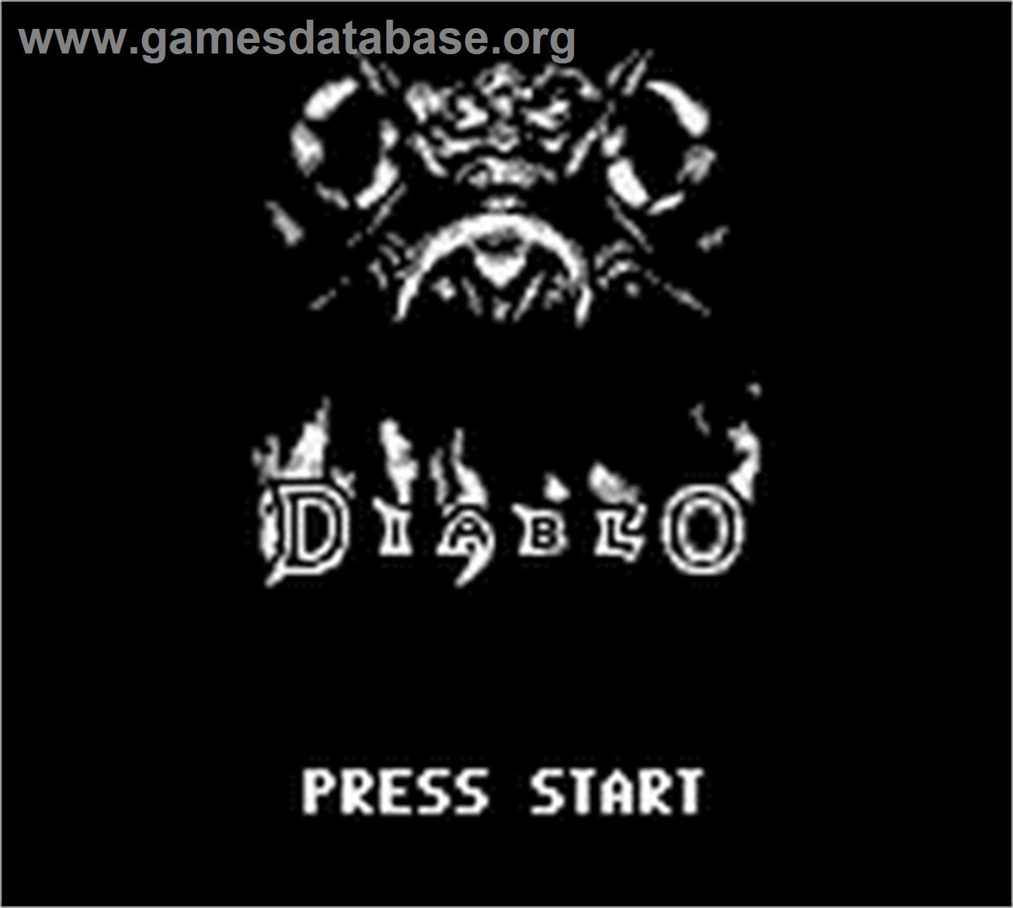 Diablo - Nintendo Game Boy - Artwork - Title Screen