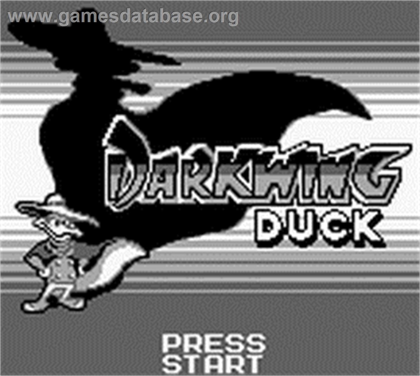 Disney's Darkwing Duck - Nintendo Game Boy - Artwork - Title Screen
