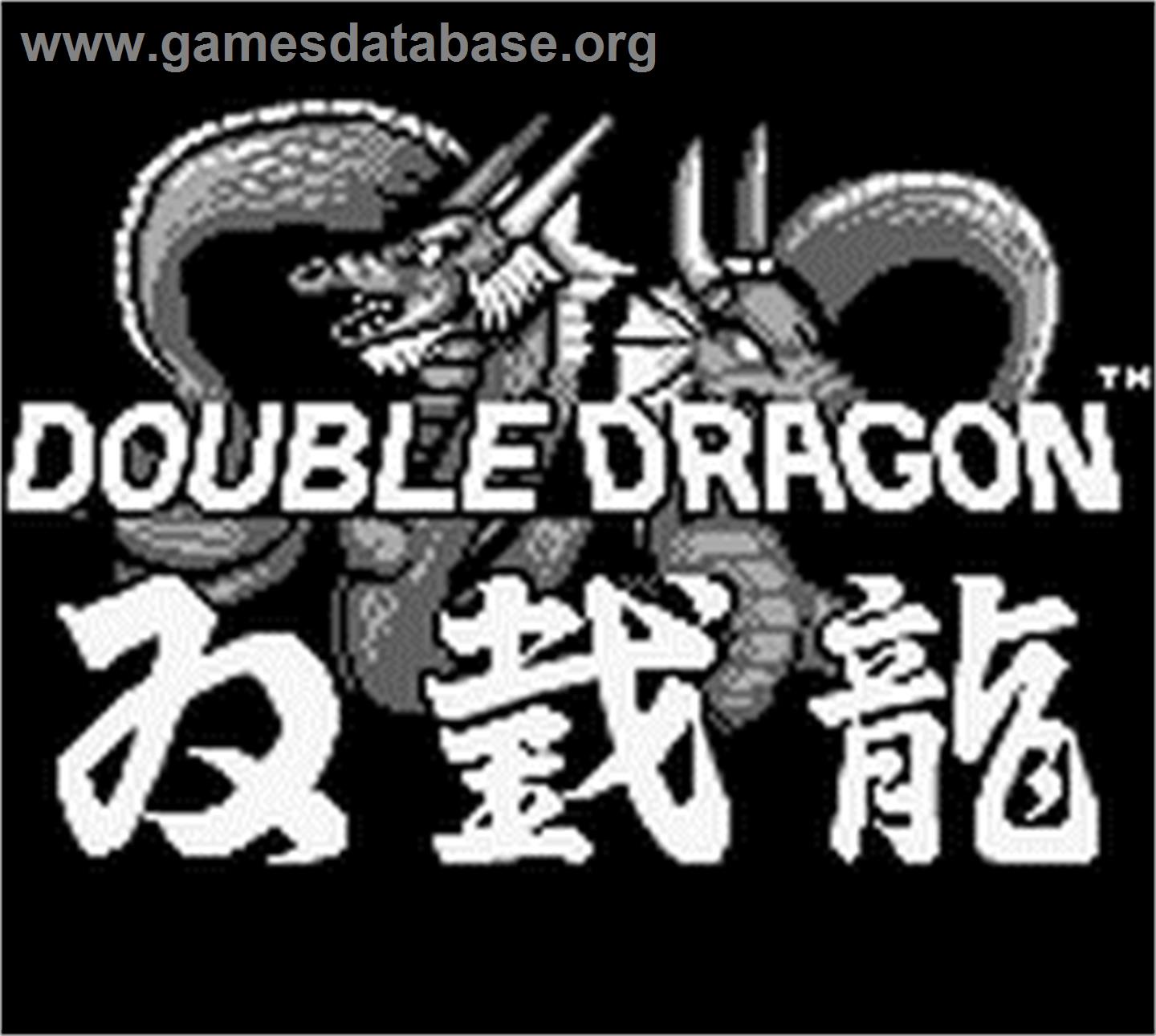 Double Dragon - Nintendo Game Boy - Artwork - Title Screen