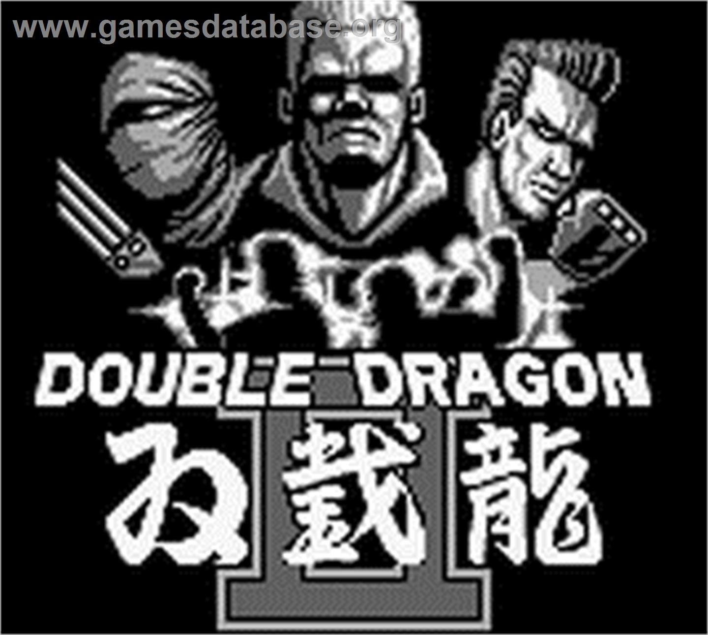 Double Dragon II - The Revenge - Nintendo Game Boy - Artwork - Title Screen