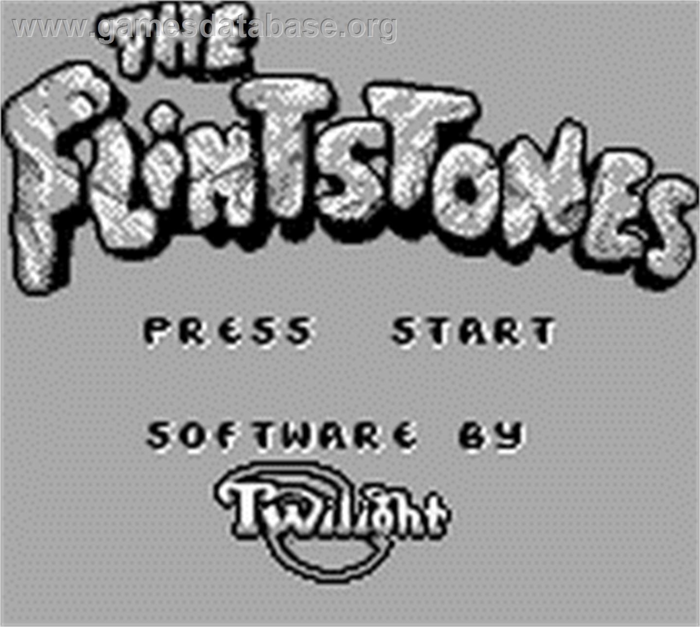 Flintstones, The - Nintendo Game Boy - Artwork - Title Screen